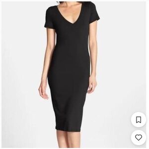 Leith Black Midi Dress